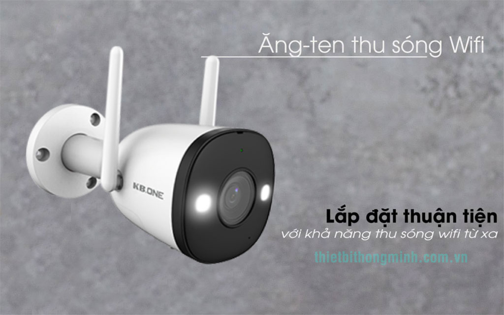 Camera-Wifi-Kbone-KN-B41FL-4.0MP-Lắp-Đặt-Ngoài-Trời-Đàm-Thoại-2-Chiều-Có-Màu-Ban-Đêm-Tầm-Xa-Hồng-Ngoại-30m-wifi